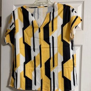 Vibrant Geometric Women's Blouse